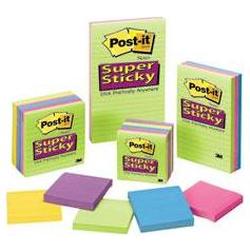 3M Post-it® Super Sticky Ultra Notes, 3 x 3, Assorted Colors, 12 Pads/Pack (MMM65412SSUC)