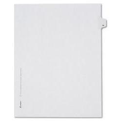 Avery-Dennison Preprinted Legal Side Tab Dividers, Tab Title W, 11 x 8-1/2, 25/Pack (AVE82185)