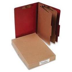 Acco Brands Inc. Pressboard 25-Point Classification Folders, Legal, 6-Section, Earth Red, 10/Bx (ACC16036)