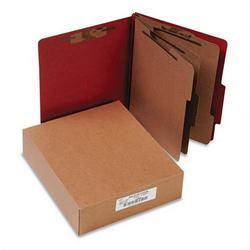 Acco Brands Inc. Pressboard 25-Point Classification Folders, Letter, 8-Section, Earth Red, 10/Box (ACC15038)