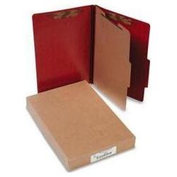 Acco Brands Inc. Presstex® 20-Point Classification Folders, Legal, 4-Section, Red, 10/Box (ACC16004)