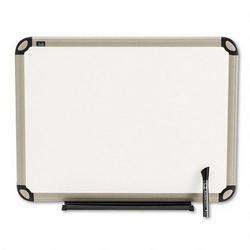 Quartet Manufacturing. Co. Prestige™ Total Erase® Dry Erase Marker Board, Titanium Euro™ Frame, 24 x 18 (QRTTE561T