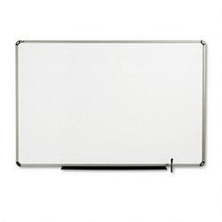 Quartet Manufacturing. Co. Prestige™ Total Erase® Dry Erase Marker Board, Titanium Euro™ Frame, 72 x 48 (QRTTE567T