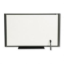 Quartet Manufacturing. Co. Prestige™ Workstation Total Erase® Marker Board, 30 x 18, Graphite Frame (QRTWM3018)