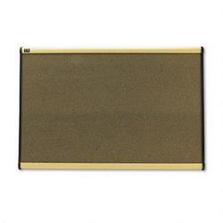 Quartet Manufacturing. Co. Prestige® Colored Cork Bulletin Board, 36 x 24, Graphite-Blend Cork/Maple Frame (QRTB243MA)