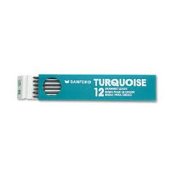 Faber Castell/Sanford Ink Company Prismacolor Turquoise® 2mm Drawing Leads, Degree HB, 12 Leads/Tube (SAN02199)