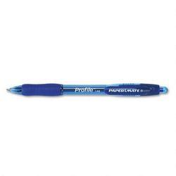 Faber Castell/Sanford Ink Company Profile Retractable Ballpoint Pen, 1.4mm, Blue Ink, Dozen (PAP89466)