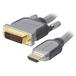 PureAV HDMI Interface-to-DVI Video Cable - 8 ft. - Silver Series