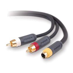 BELKIN PURE AV PureAV - Video / audio cable - S-Video / audio - 4 pin mini-DIN, RCA (M)