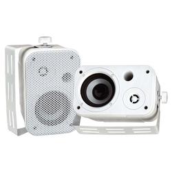 Pyle PylePro PDWR30W Indoor/Outdoor Waterproof Speakers - 2-way Speaker - Cable - White