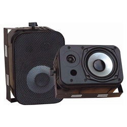Pyle PylePro PDWR40B Indoor/Outdoor Waterproof Speakers - 2-way Speaker - Cable