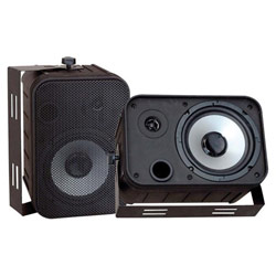 Pyle PylePro PDWR50B Indoor/Outdoor Waterproof Speakers - 2-way Speaker - Cable