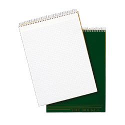 Tops Business Forms Quadrille Pad, 8-1/2 x11-3/4 , 70 Shts,4 Squares Per Inch,WE (TOP63801)