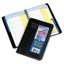 At-A-Glance QuickNotes® QuickNumbers Phone/Address Book, Wirebound, 4-7/8x8, Black (AAG8671505)