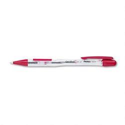 Pentel Of America Quickball™ Retractable Ballpoint Pen, Medium Point, Red Ink (PENBK321B)