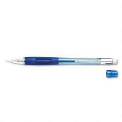 Pentel Of America Quicker Clicker™ Automatic Pencil, .7mm Lead, Transparent Blue Barrel (PENPD347TC)