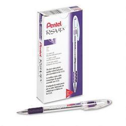 Pentel Of America R.S.V.P.® Ballpoint Pen, Fine Point, Violet Ink (PENBK90V)