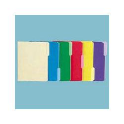 Universal Office Products Recycled Interior File Folders, Legal Size, 1/3 Cut, Red, 100/Box (UNV15303)