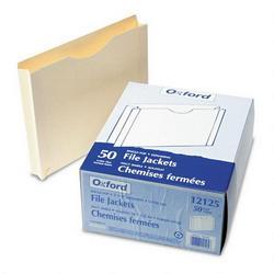 Esselte Pendaflex Corp. Recycled Manila File Jackets, Single-Ply Tab, 1-1/2 Exp., Letter, 50/Box (ESS12125)