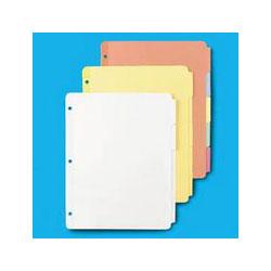 Avery-Dennison Recycled Plain 5-Tab Buff Dividers with Buff Tabs, 36 Sets/Box (AVE11501)