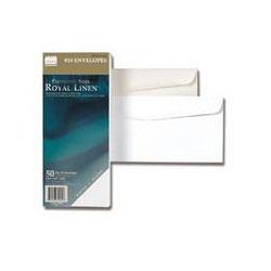 Wausau Papers Recycled Royal Linen Envelopes, #10 Size, 24-lb., Ivory, 50/Pack (WAU75006)