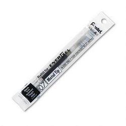 Pentel Of America Refill for EnerGel® Retractable/Deluxe Liquid Gel Pens, Med Metal Tip, Black (PENLR7A)