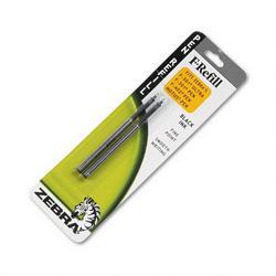 Zebra Pen Corp. Refills for F301/F402 & Silver Select™ 500 Ballpoint Pens, Fine, Black, 2/Pack (ZEB85512)