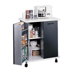 Safco Products Refreshment Stand, 29-1/2 x22-3/4 x33-1/8 , Black (SAF8963BL)
