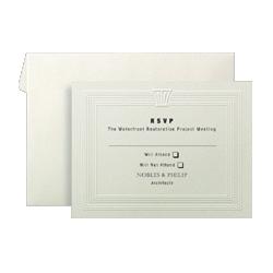 First-Base Reply Cards, 4-1/4 x5-1/2 , 40 Cards/40 Envelopes, Ivory (FST71019)