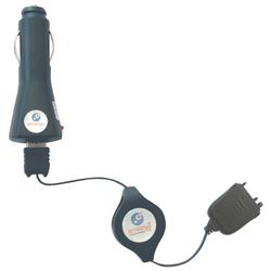 Retrak / Emerge Retrak/Emerge ETCHGRUTREO Retractable Sync & Charge USB 2.0 Cable with Car Power Adapter