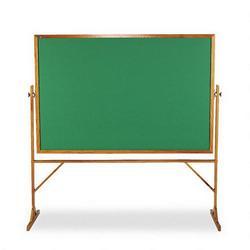 Quartet Manufacturing. Co. Reversible Chalkboard, Green Writing Surface, Hardwood Frame, 72 x 48 (QRTRSSW406)