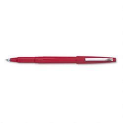 Pentel Of America Rolling Writer® Roller Ball Pen, 0.4mm, Medium Line, Red Ink (PENR100B)