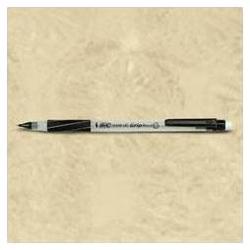 Bic Corporation Round Stic Grip Mechanical Pencil, .5mm, White, Gray Clip and Grip, Dozen (BICMPRFG11)