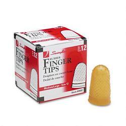 Swingline/Acco Brands Inc. Rubber Finger Pads, 11/16 Open End Inside Diameter, Size 12, Dozen (SWI54032)