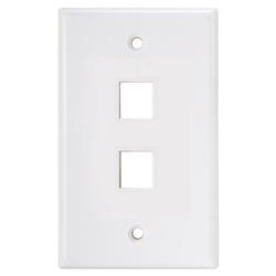SCP Wire & Cable 202-WH Keystone Style Port Wallplate - White
