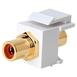 SCP Wire & Cable 243-RD-WH Gold Plated RCA to RCA with White Snap- In