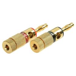 SCP Wire & Cable 928-R Gold-Plated Banana Plug