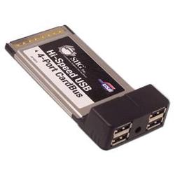 SIIG INC SIIG Hi-Speed USB 4-Port CardBus - Plug-in Card