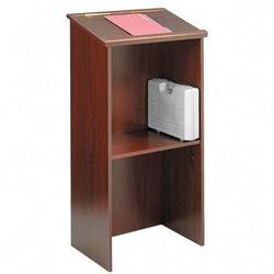 Safco Stand Up Lectern - Rectangle - 46 x 23 x 15.75 - Wood - Mahogany