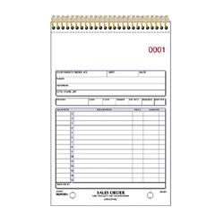 Rediform Office Products Sales Order Book, 2-Color, 2-Part Carbonless, 5-1/2 x8-1/2 (RED5L329)