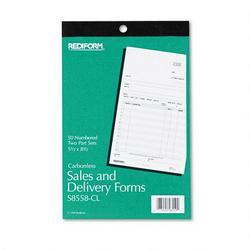 Rediform Office Products Sales & Delivery Book, Duplicate Style, 50 Sets per Book (REDS8558CL)