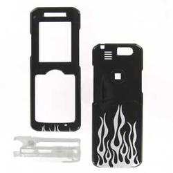 Wireless Emporium, Inc. Samsung T509 Silver Flame Snap-On Protector Case Faceplate