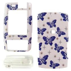 Wireless Emporium, Inc. Samsung t809 Blue Butterflies Snap-On Protector Case Faceplate