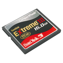 SanDisk Corporation SanDisk 16GB Extreme III CompactFlash Card