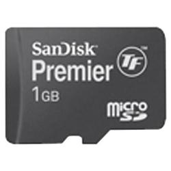 SanDisk 1GB MicroSD Premier 10MB Speed w/ SD Adapter & Jewel Case