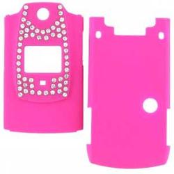 Wireless Emporium, Inc. Sanyo 6600/Katana Bling Rubberized Hot Pink Snap-On Protector Case Fac