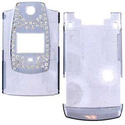Wireless Emporium, Inc. Sanyo 6600/Katana Bling Trans. Smoke Snap-On Protector Case Faceplate