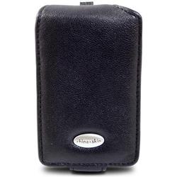 Saunders RhinoSkin Leather Flipcase for iPod Video - Clam Shell - Leather - Black