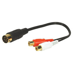 Scosche Pioneer Aux Changer Input Adapter Cable - Proprietary to 2 x RCA Female