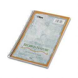 Tops Business Forms Second Nature® 1-Subject Wirebound Notebook, 3-Hole Punched, 9-1/2x6, 80 Sheets (TOP74109)
